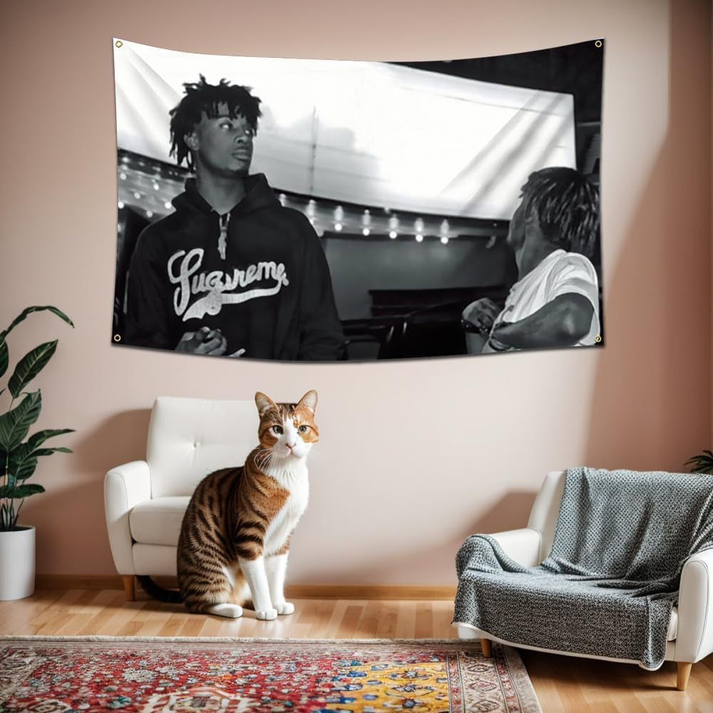 Rapper Tapestry Flag 3X5Ft Tapestry Wall Hanging Living Room Bedroom Dorm Aesthetic Decor
