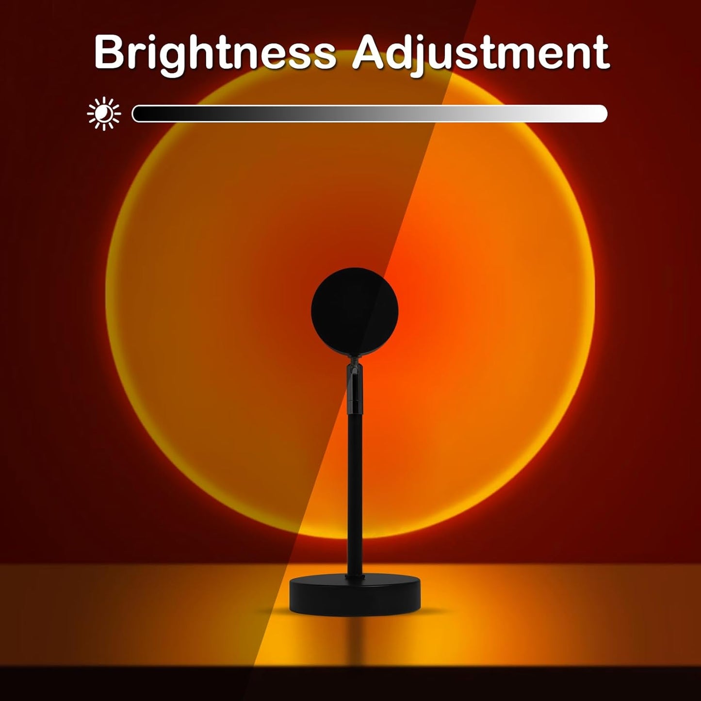 SolarHalt App & Remote Sunset LED Lamp Projector - 21 Color Changing Ambiance Lighting with App & Remote Control, Perfect for Aesthetic Decor & Unique Gifts!